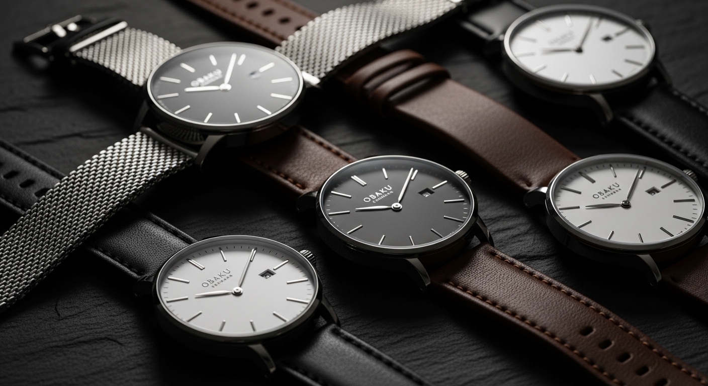 OBAKU DENMARK Erkek Saat Modelleri  Bianco Watch